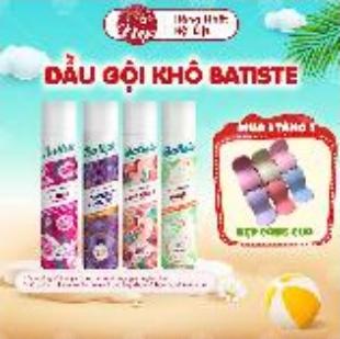 Dầu Gội Khô Batiste Dry Shampoo 200ml Hết Ngứa Hết Bết Dính Tóc Bồng Bềnh Tức Thì - Nếp shop