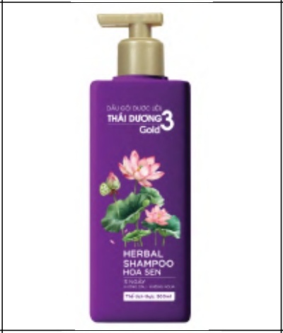 Dầu gội Thái Dương 3 Gold Hoa Sen 500ml