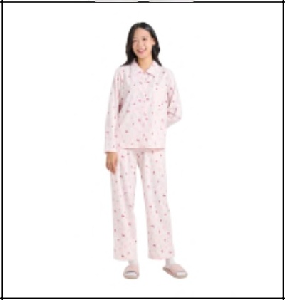 Bộ pyjama nữ CANIFA quần áo
dài tay in họa tiết 6LS24W008