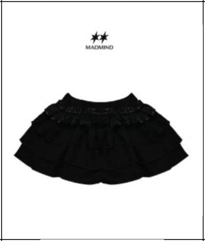 Chân Váy Ngắn Nhún 4 Tầng
Phối Ren Rora Skirt MADMIND
(Có Quần Bảo Hộ)
Phân loại: Màu Đen / Trắng